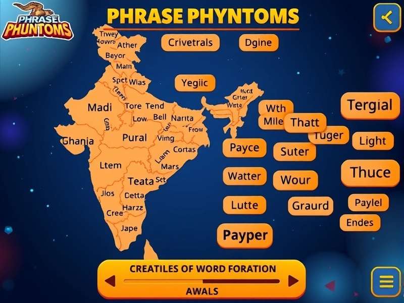 Phrase Phantoms gameplay screenshot showing word puzzles